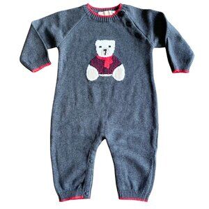 NEW Boutique Collection 100% Cotton Baby Holiday Jumpsuit Romper - Size 6 Months